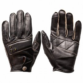 Gloves - Full Mesh Leather Black