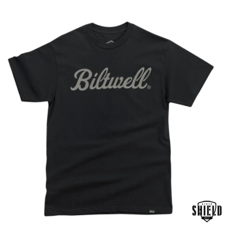 Script Grey T-Shirt - Black