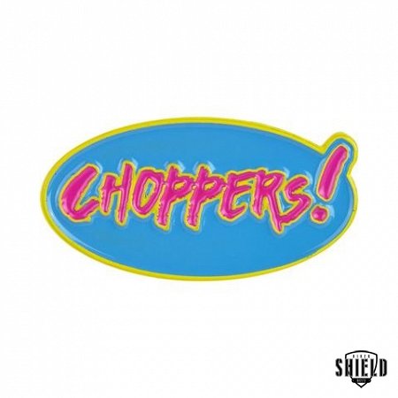 Enamel Pin Choppers - Cyan Magenta