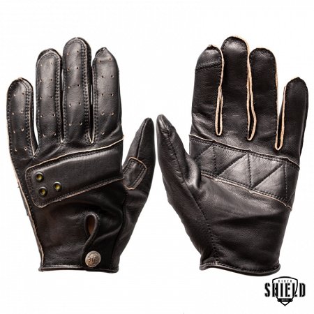 Gloves - Full Mesh Leather Black