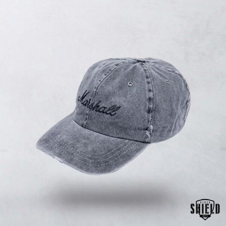 Marshall Grey Distressed Baseball Cap