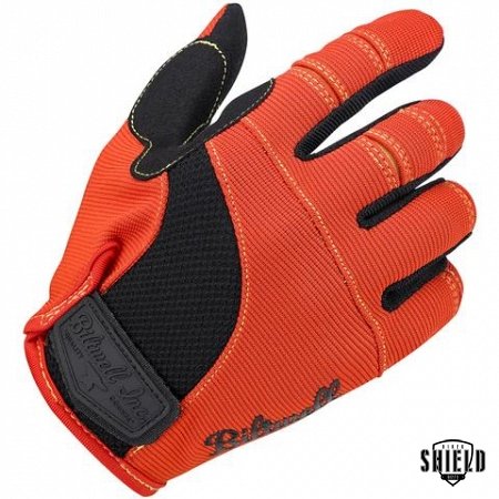 Moto Gloves - Orange Black Yellow