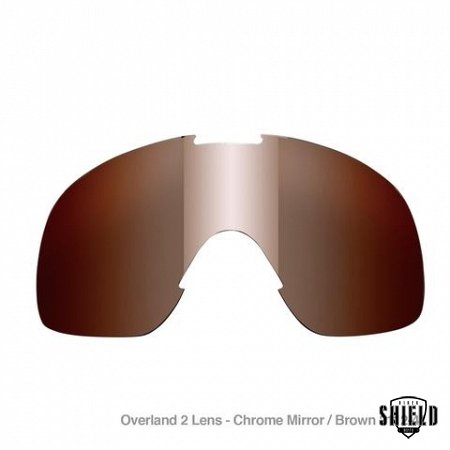 Overland Goggle Lenses - Chrome Mirror Brown