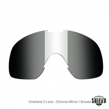 Overland Goggle Lenses - Chrome Mirror Smoke