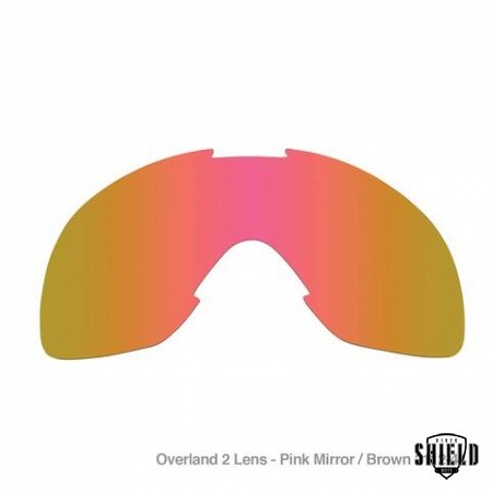 Overland Goggle Lenses - Pink Mirror Brown