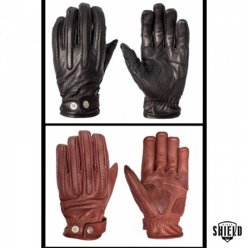 Gloves - Full Leather Brown and Black