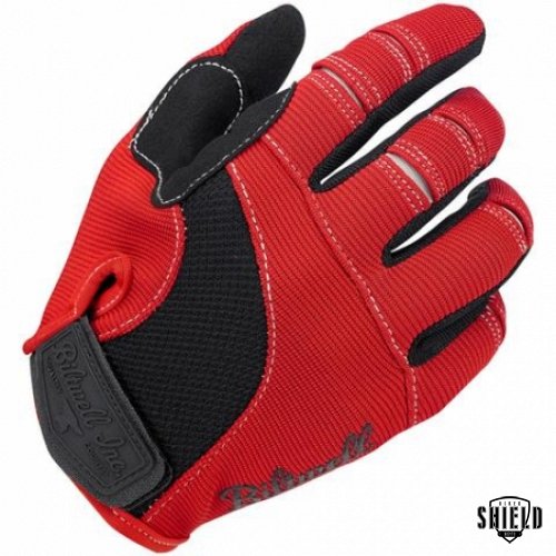 Moto Gloves - Red Black White