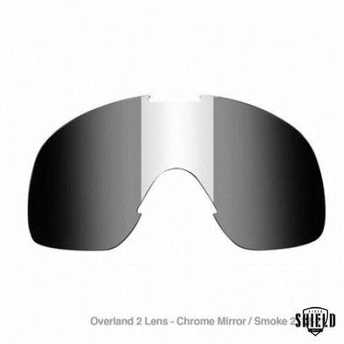 Overland Goggle Lenses - Chrome Mirror Smoke
