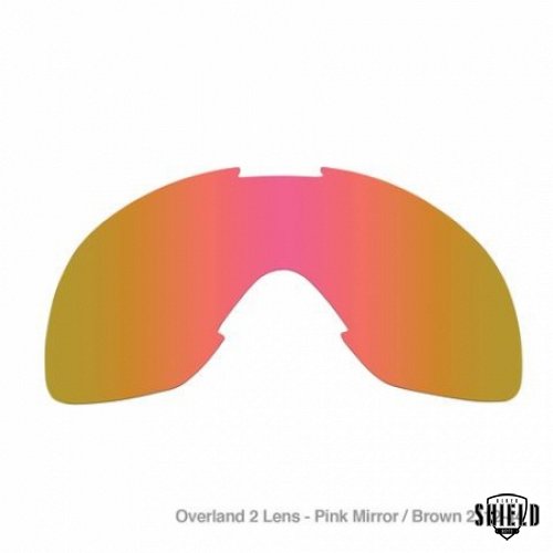 Overland Goggle Lenses - Pink Mirror Brown
