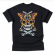 Skull Moth Pocket T-Shirt - Black